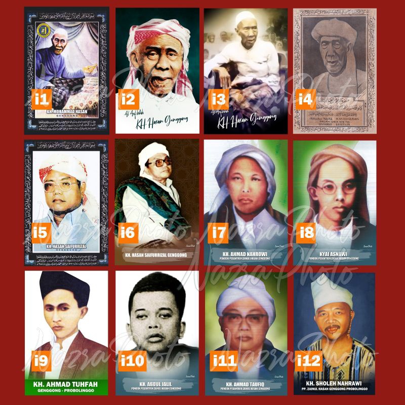 FOTO ULAMA / FOTO HABAIB / FOTO KYAI 40x60cm