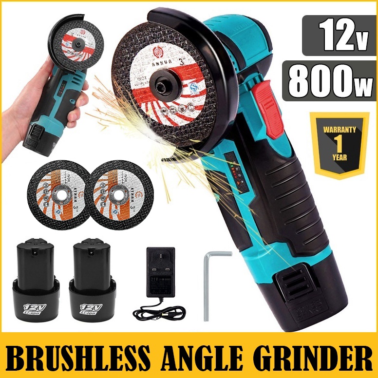 Termurah.. Brushless Angle Grinder Cordless Mesin Gerinda Tangan Gerinda Listrik Angle Grinder Mesin