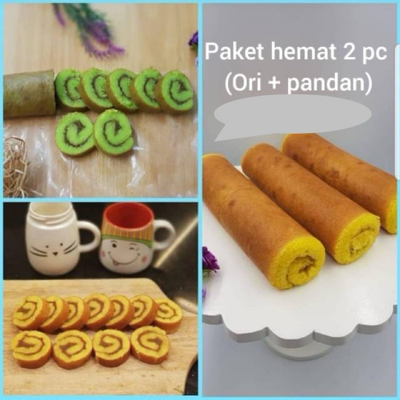 

QH Paket hemat roll nanas ori dan roll nanas pandan 2pc