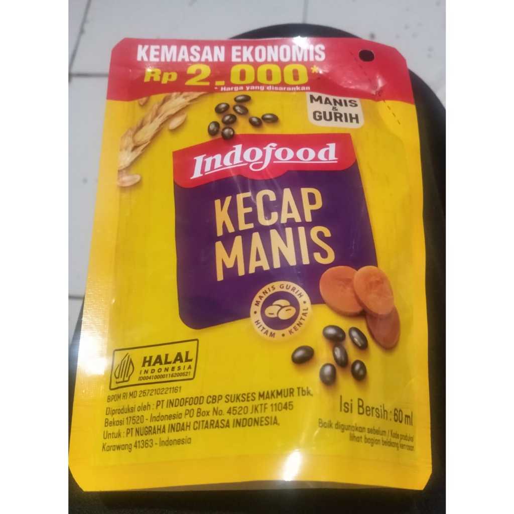 

KECAP MANIS INDOFOOD KEMASAN EKONOMIS GURIH DAN MANIS ISI 60ML