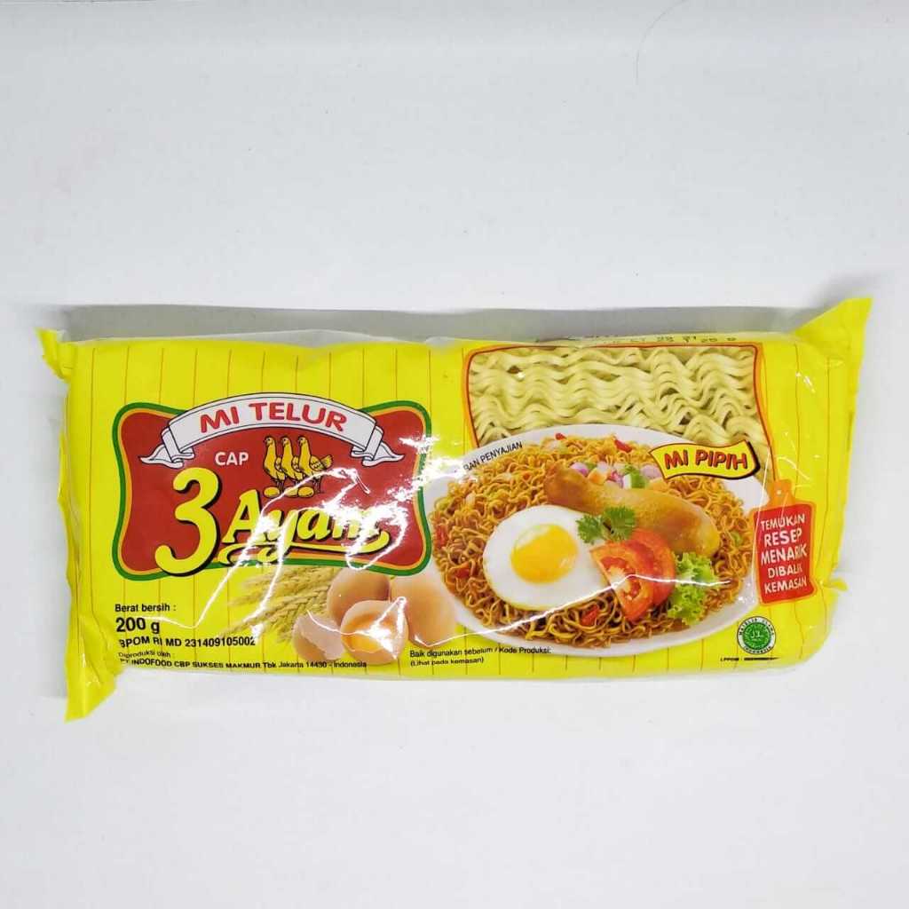 

Mie Telur Pipih Cap 3 Ayam