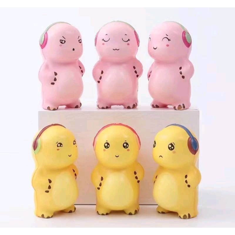 squishy cute nailong dino/squishy dino bahan lembut
