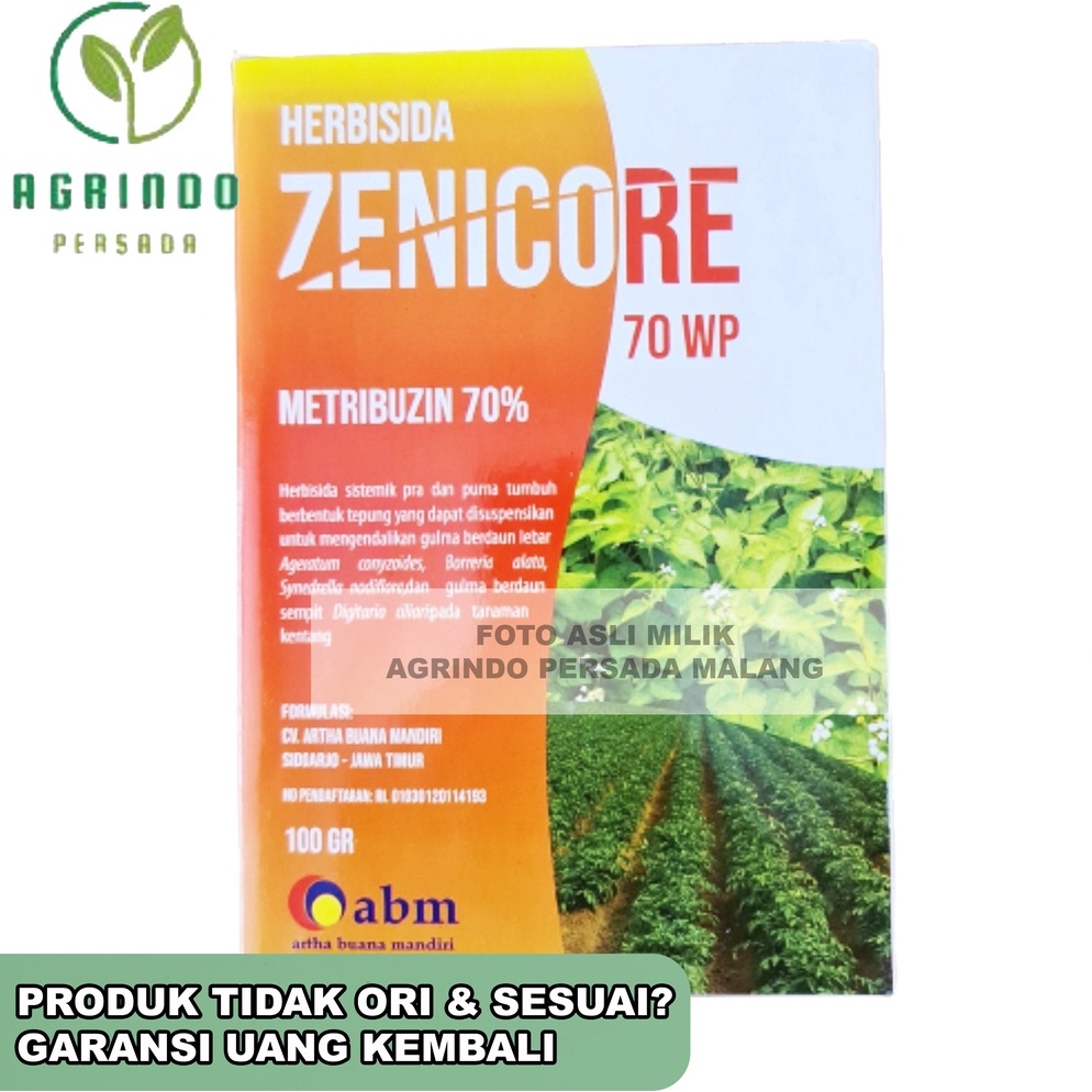 Terkini.. Herbisida Zenicore 70WP 100 gram | Zenicore 100 gram | Herbisida sejenis Unicor M Sencor Z