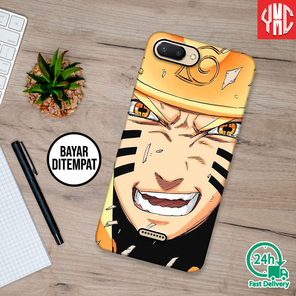 RN17 CASE UNTUK REDMI 6A  GAMBAR NARUTO HARDCASE 3D CASING PONSEL CASE HP YMC OFFICIAL
