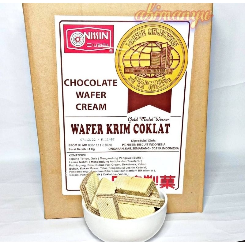 

wafer cream cokelat 4kg