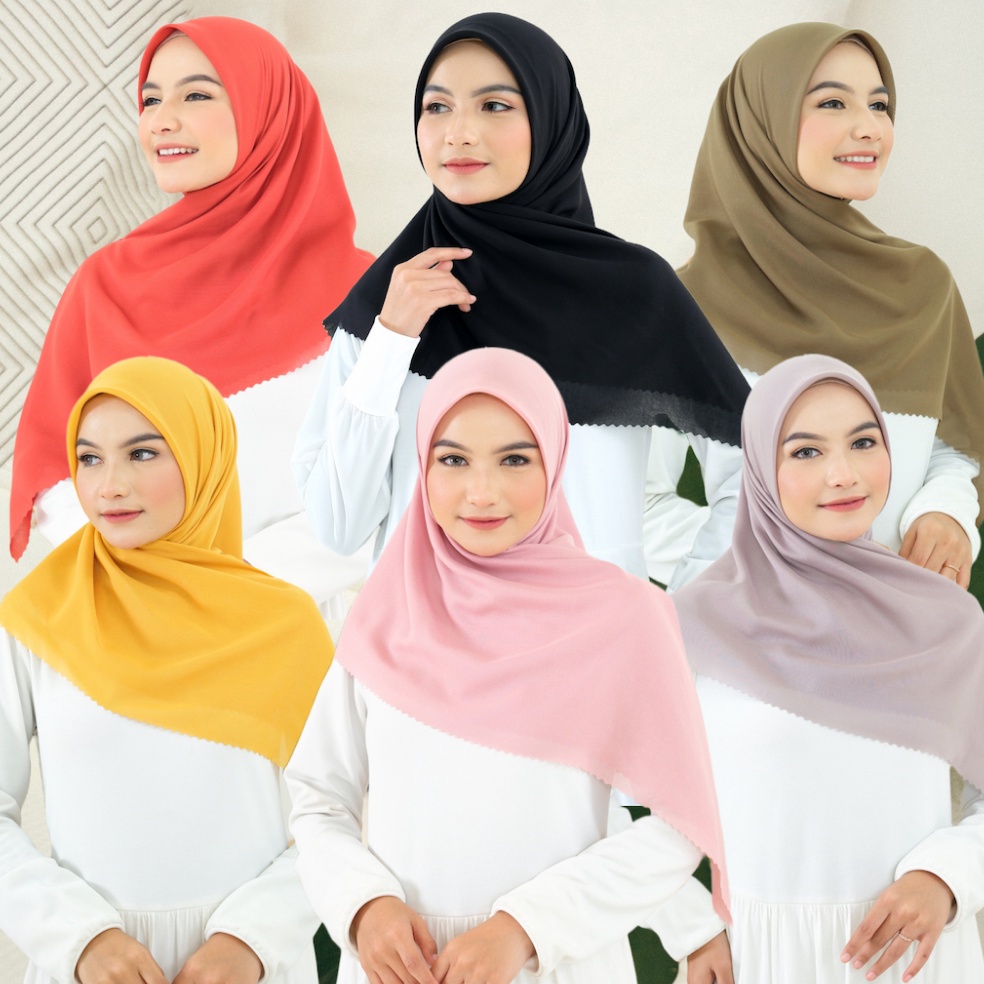 Trend Terbaru.. Mevrouw Hijab VOAL SAHARA SUPERFINE 115 x115 cut