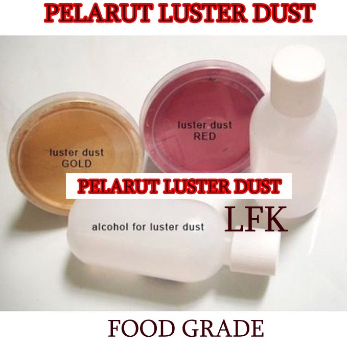 

[✷S82<] PELARUT LUSTER DUST 96% 35ML PGA LEMON EXTRAC CAKE KUE MAKAN EDIBLE LUSTER DUST LUSTER FOOD BAKERY EMAS PERAK Big Promo
