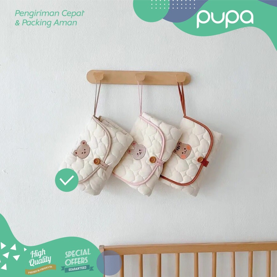 Portable Baby Diaper Changing Pad Foldable - Perlak Alas Popok Bayi Alas Popok Baby Foldable / Perlak Bayi Portable - Praktis dan Mudah Dibawa ke Mana Saja!