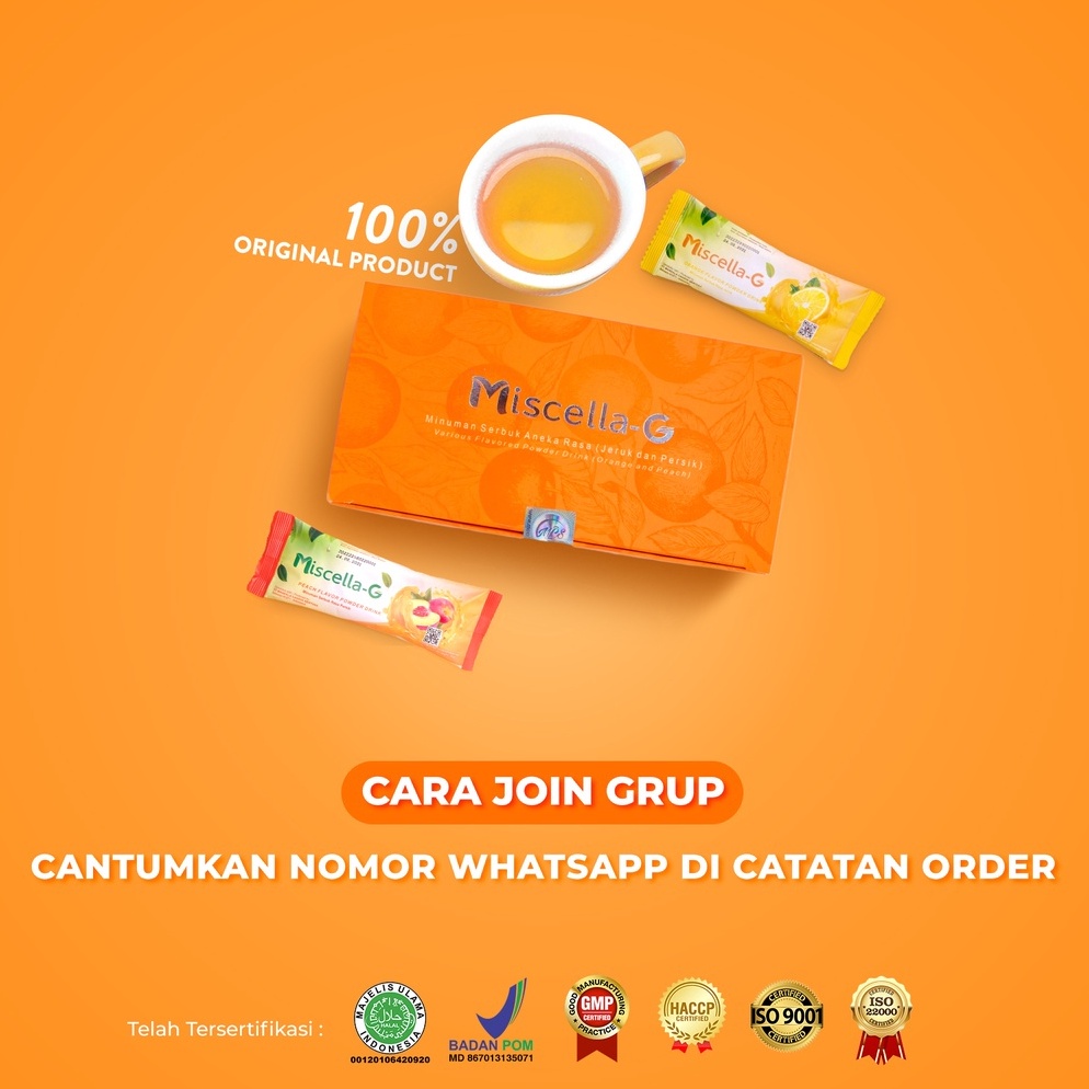 

T3rkini MISCELLA-G | Suplemen untuk PROMIL , BUMIL , BUSUI , PERAWATAN KECANTIKAN dan TUBUH | HALAL | BPOM Product Terpopuler