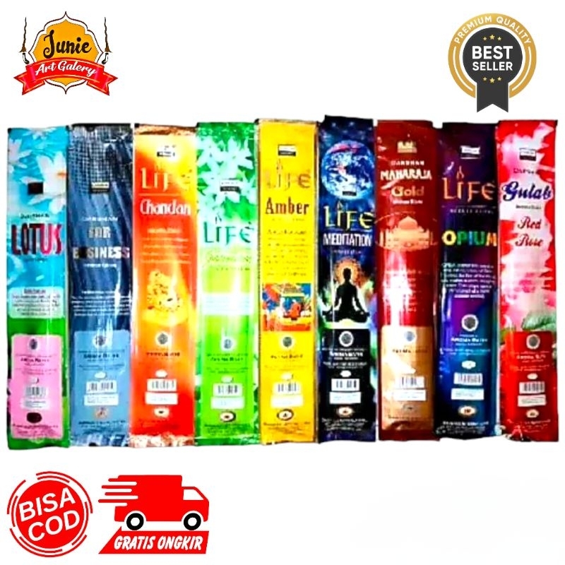DUPA HIO PENGHARUM RUANGAN ASLI INDIA ISI 50 STIK MAHARAJA MELATI CENDANA DLL