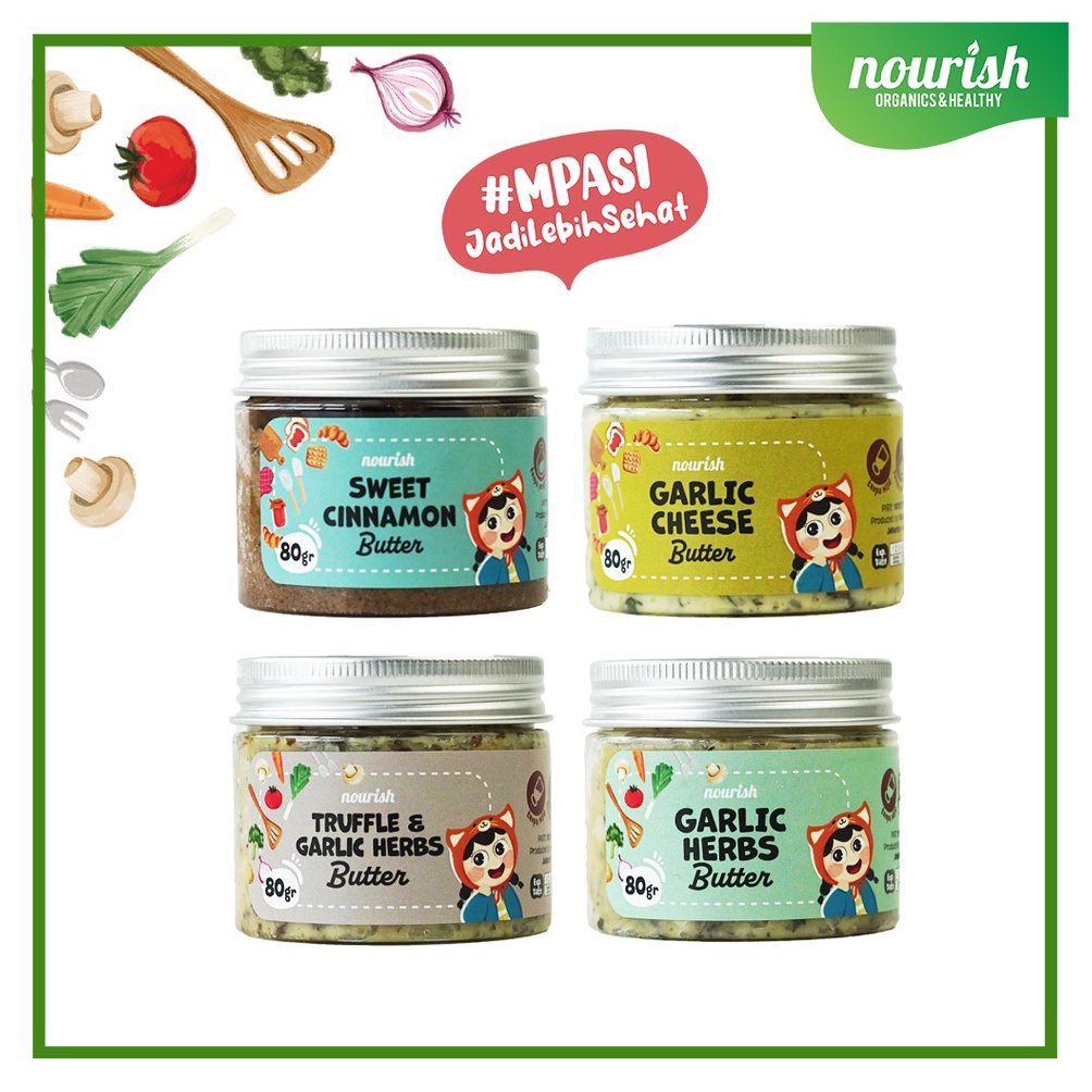 

CGSDV Nourish Butter Grass Fed MPASI / BB Booster / Lemak Baik / Butter Garlic / Butter Garlic Cheese / Butter Truffle / Butter Cinnamon 63