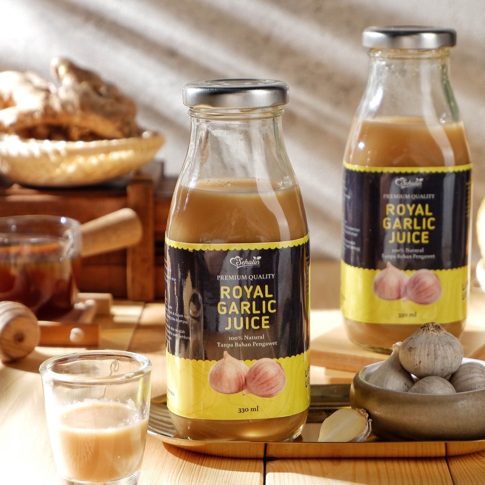 

88AVD Jus Bawang Putih Tunggal ROYAL GARLIC JUICE 100% Alami Tanpa Pengawet Bawang Putih Lanang Jahe Merah Lemon Cuka Apel Madu 46