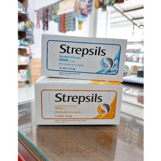 

45 Strepsils Permen Pelega Tenggorokan 1 Box Isi 24 Butir 88