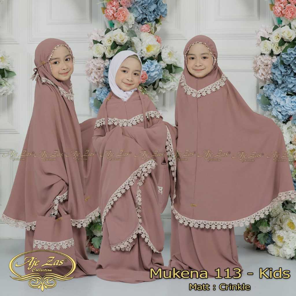 BISA COD Mukena Anak Kode 113 Bahan Kringkel Airflow Premium By Ory AjeZas Collection