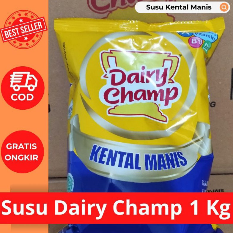 

[✺Y15&] Dairy Champ Susu Kental Manis 1 Kg | Dairy Champ Susu Krimer 1Kg Recomended