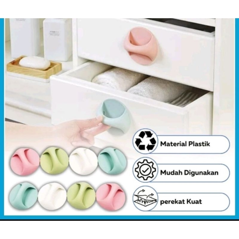 Pegangan Pintu Tempel ,Lemari Model Bulat