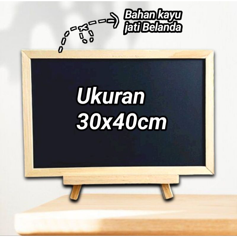 

PAPAN TULIS KAPUR 30X40 + Kaki (Bonus 3 kapur warna + Spidol) PAPAN TULIS BLACKBOARD / PAPAN TULIS HITAM