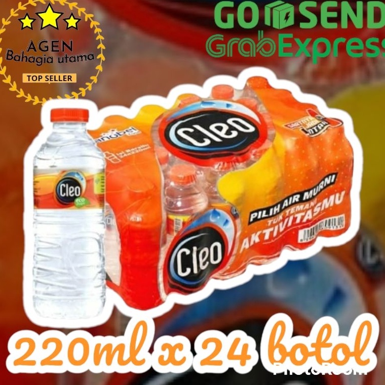 

[Produk QQ95] AIR MINERAL CLEO BOTOL 220 ML 72