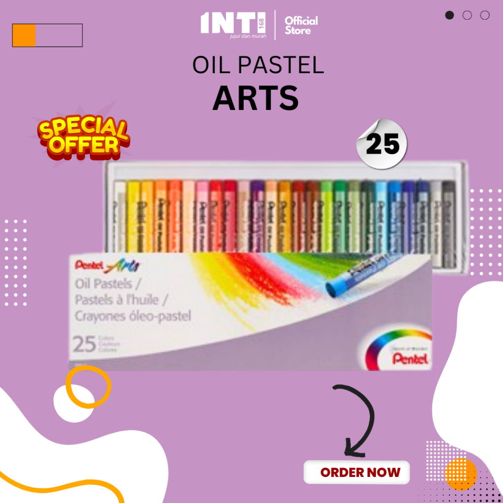 

Oil Pastels Pentel Krayon Regular Stick PHN 25