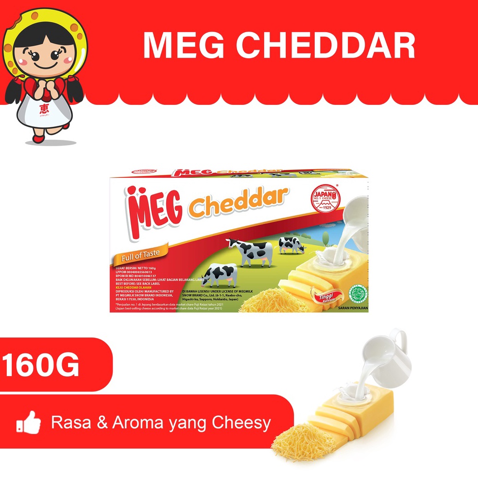 

9LB MEG Cheddar 160 gr tijlr