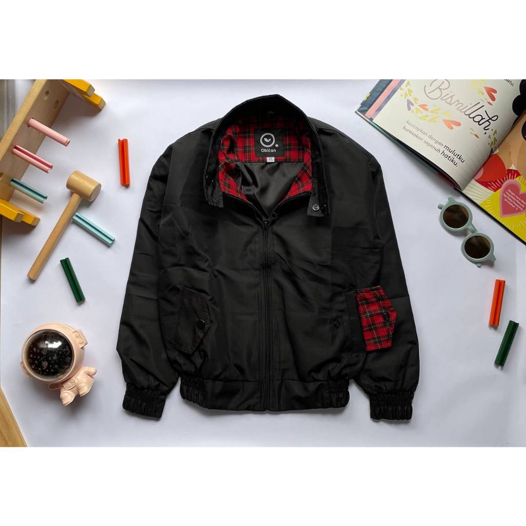 Jaket Anak Obican / Harrington Jacket for Kids-Black