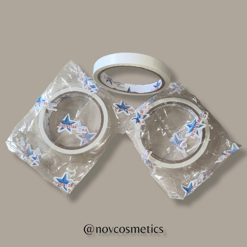 

Isolasi Double Tape Sevenstar 12mm x 10 Yard 1/2 Inch (Jamin Rekat) ❤