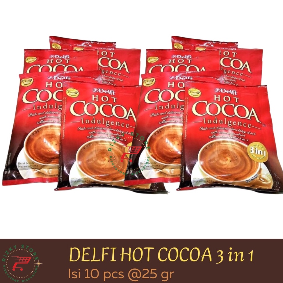 

Pr0duk K3ren DELFI HOT COCOA MIX 3 IN 1 / MINUMAN COKLAT/ kayak Cadbury 1 Renceng isi 10 sachet @25 gram Order lagi