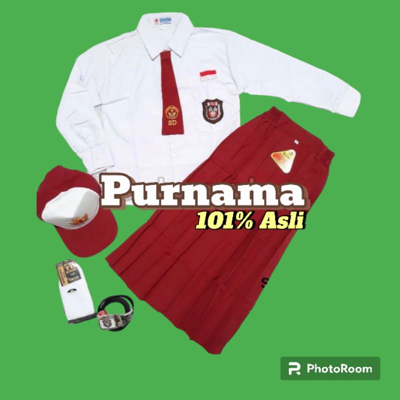 PURNAMA SD- SERAGAM SEKOLAH SD PEREMPUAN SETELAN PURNAMA LENGAN PANJANG