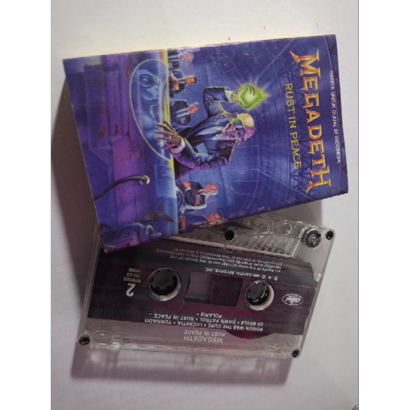 kaset Megadeth rust in peace