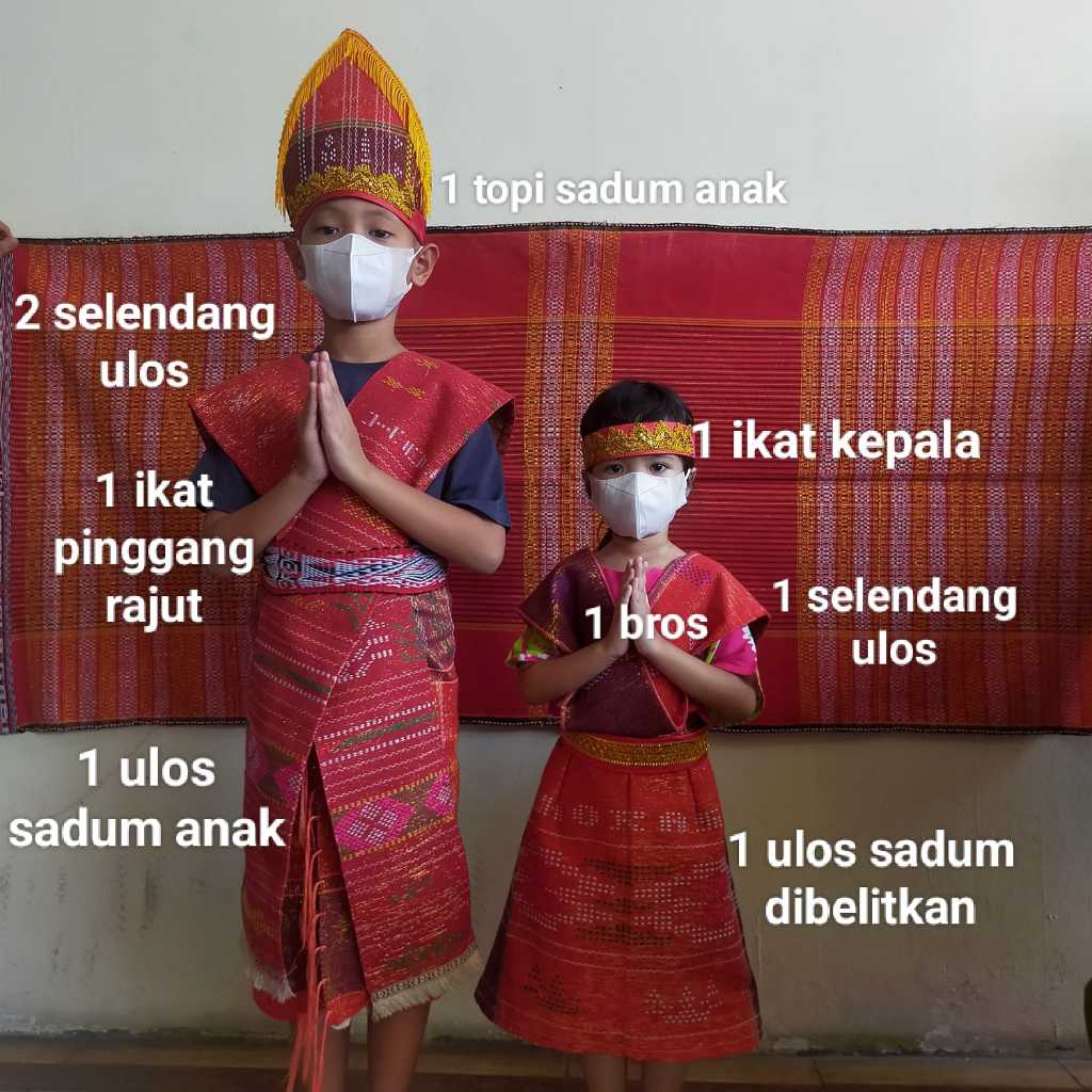 baju adat batak anak / laki laki dan perempuan