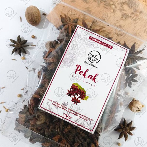 

100gr Pekak / Bunga Lawang / Star Anise / Rempah / JSR 100% PREMIUM QUALITY Cap Sahabat sp9qr