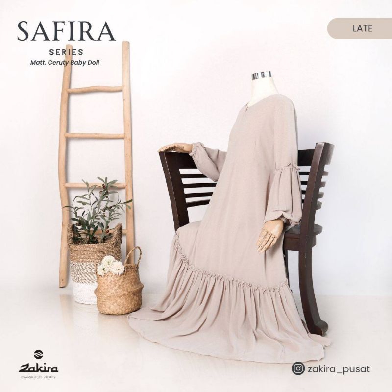 safira gamis only / bahan ceruti baby doll