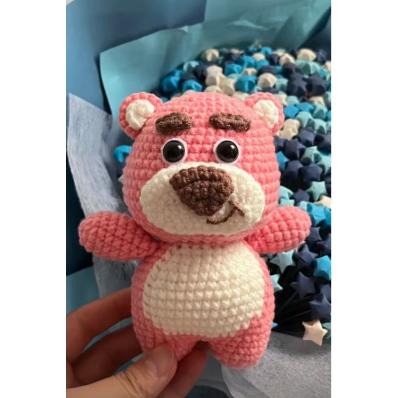 HANDMADE BONEKA AMIGURUMI LOTSO/ TOY STORY 3/BONEKA LOTSO/BONEKA LUCU/BONEKA TOY STORY/LOTSO DOLL