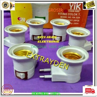 G216 ORIGINAL RUMAH LAMPU SAKLAR COLOKAN FITING E27 KEPITING TIDUR KAP BOHLAM TEMPAT LED TES COLOKAN