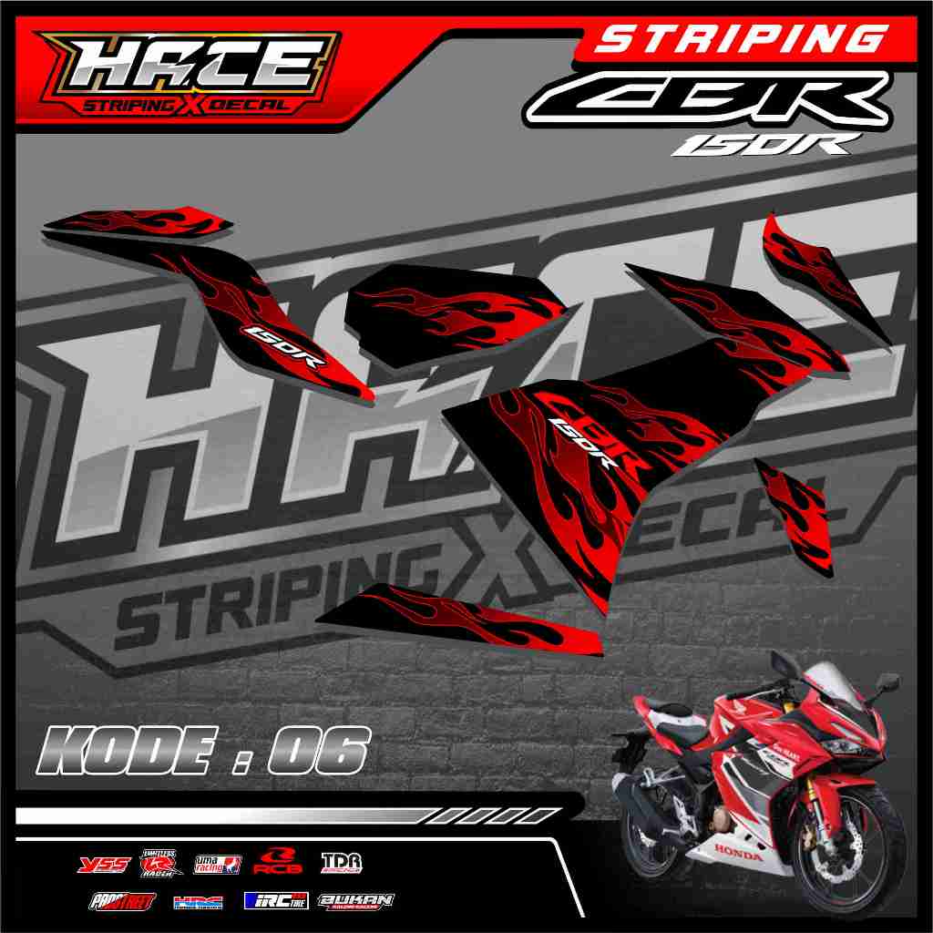 STICKER STRIPING CBR 150R FACELIFT 2023  - STRIPING CBR 150R FACELIFT 2023 PREMIUM 06