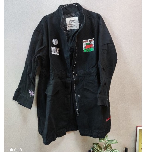 Jaket Denim Long Unisex Tft Brand Keith Haring Size L