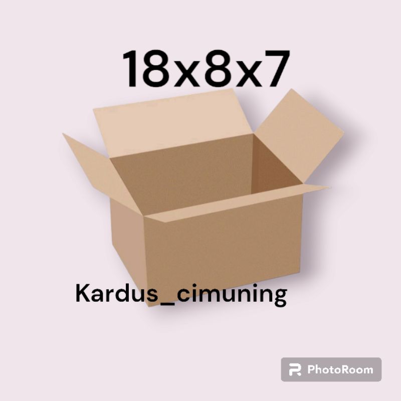 

kardus box packing 18x8x7