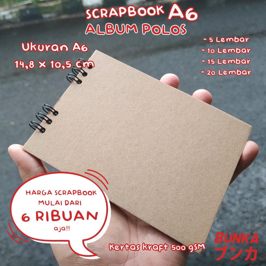 

Scrapbook A6 Aesthetic Mini Album vintage buku catatan story book kado anniversary valentine cowok cewek murah
