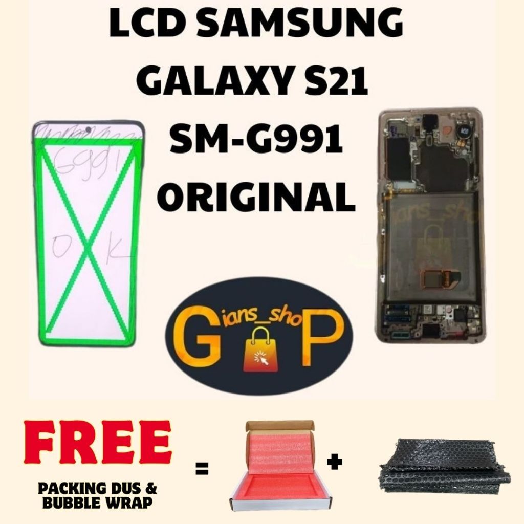 LCD SAMSUNG GALAXY S21 - G991 ORIGINAL SECOND COPOTAN 2ND