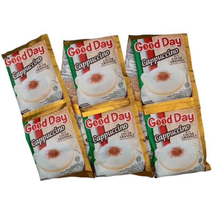 

WHV Kopi GOOD DAY CAPUCINO 25gr RENCENG ( ISI 10 ) 88