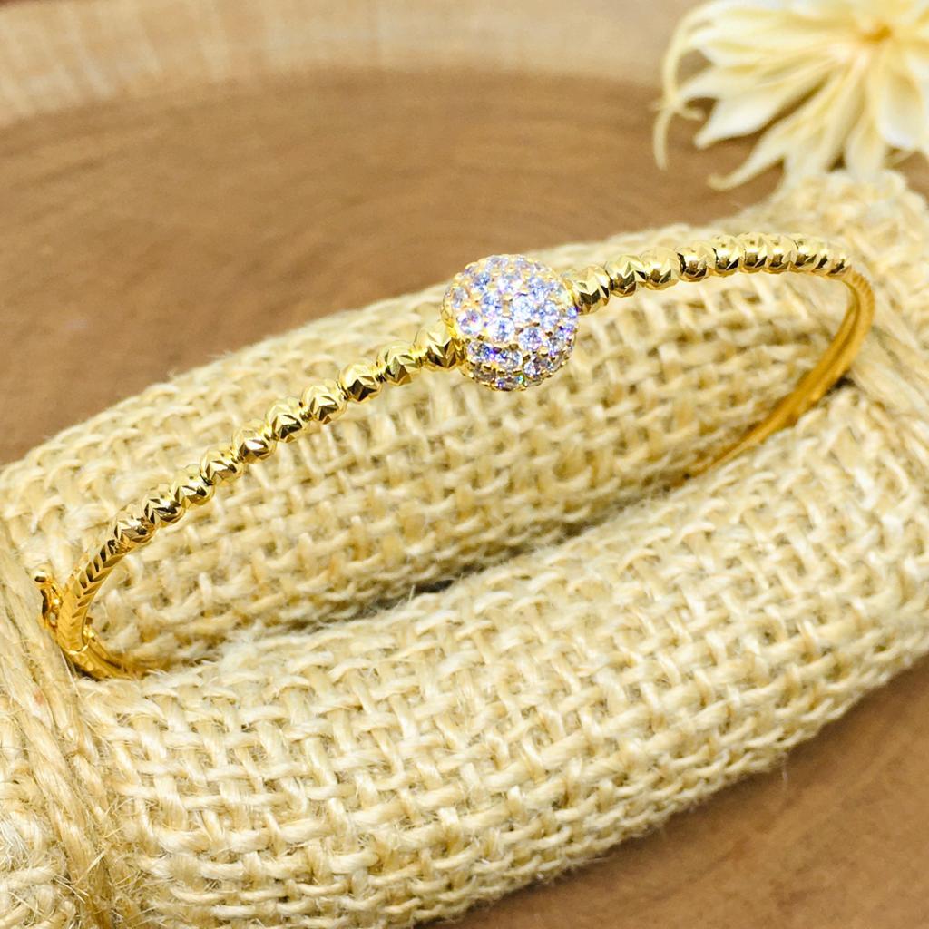 Gelang Emas Bangle Candy Bola HWT 375/8K