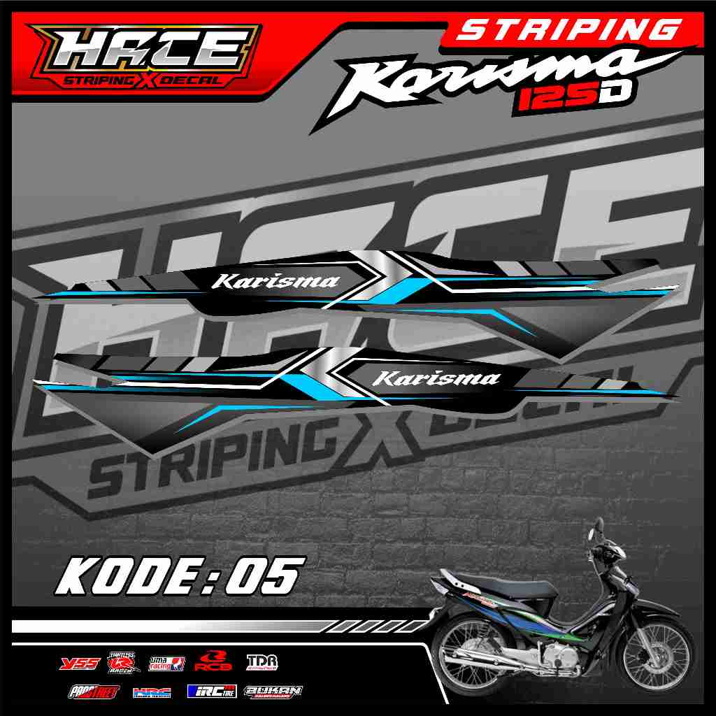 STICKER STRIPING KARISMA 125D  - STRIPING KARISMA 125D PREMIUM 05