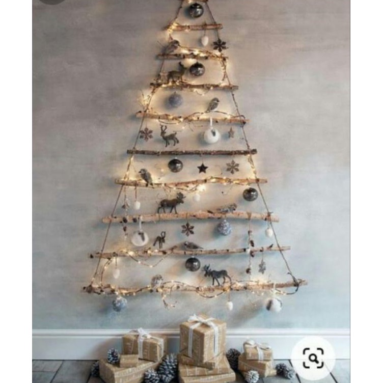 READY STOCK.. Dekorasi pohon natal ranting kayu JATI Kering ars