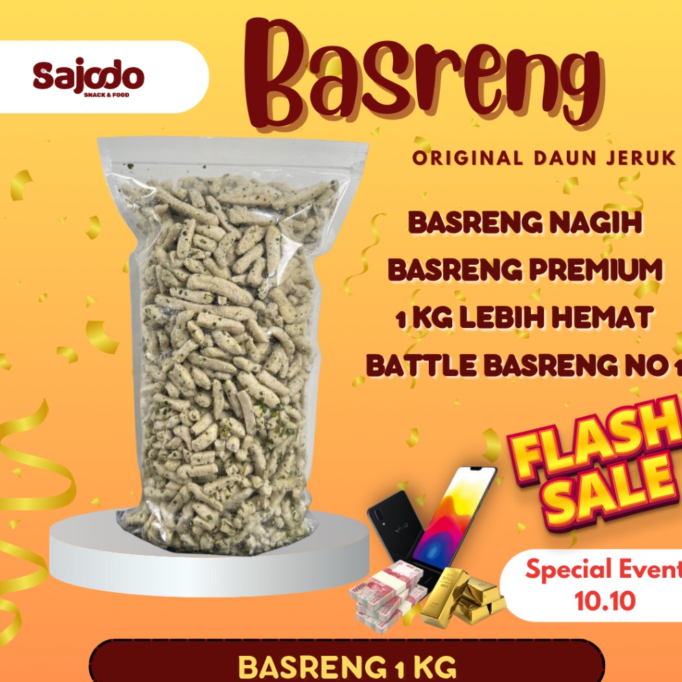 

[Produk SY84] [FLASH SALE] Basreng Ori Daun Jeruk 1 KG 91