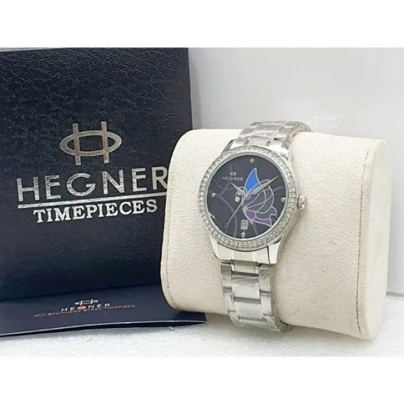 Jam Tangan Wanita Hegner 1572 Stainless Steel 35mm - Analog Quartz