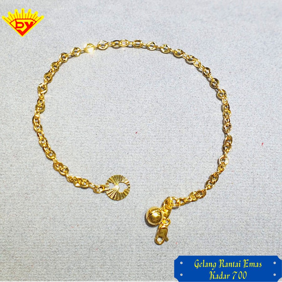Gelang Rantai Emas 010 Kadar Emas 700