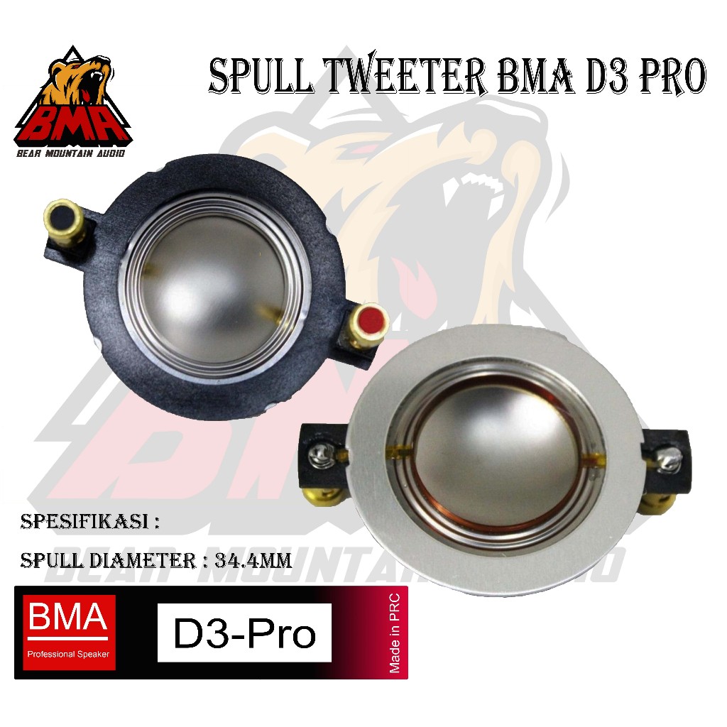 Spull Tweeter BMA D3 Pro Spul Spool Tweter Twiter Driver BMA D3 Pro Original BMA