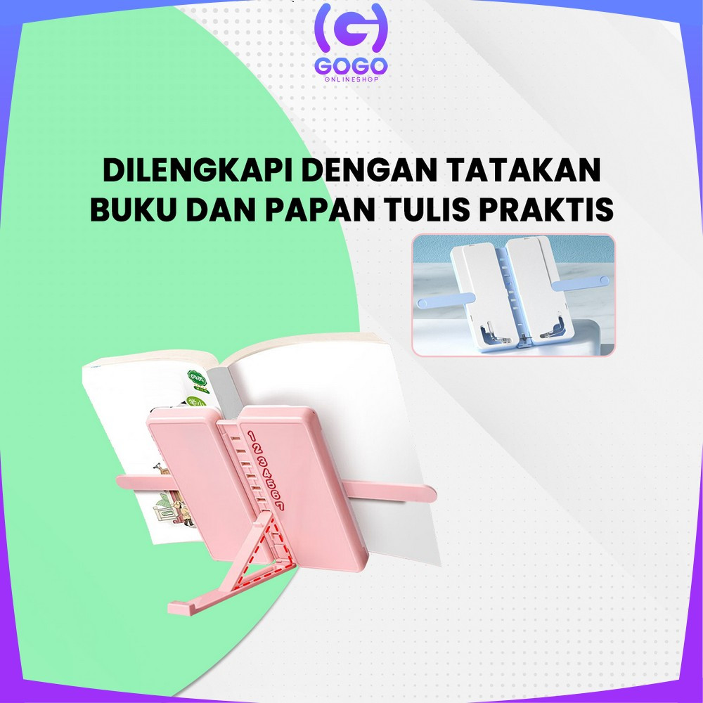 

Jual Produk GOGO-A73 Tempat Pensil 2IN1 Multifungsi dengan Tatakan Buku dan Papan Tulis Praktis /