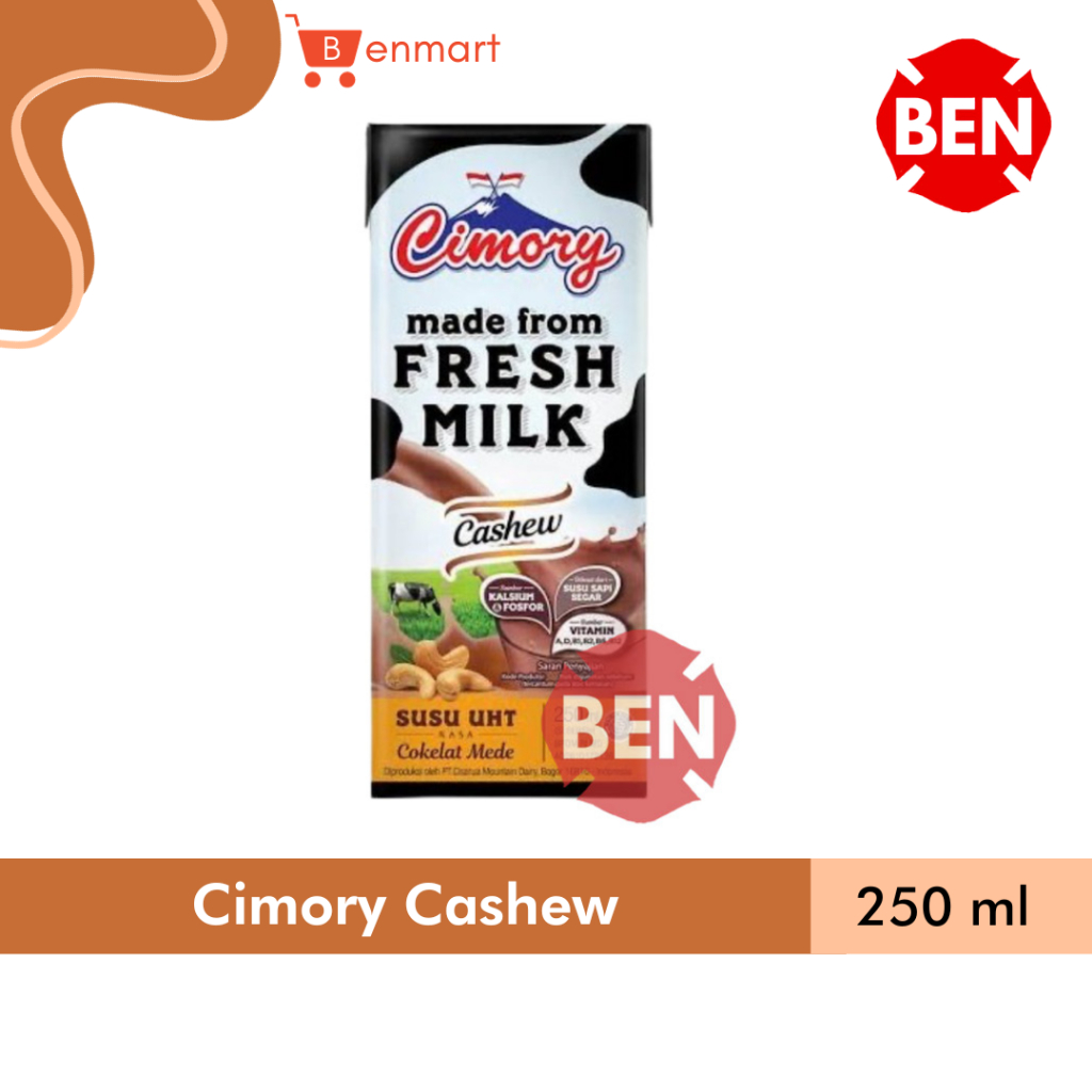 

Cimory Susu UHT CASHEW 250ml 250 ml Milk Cokelat Chocolate Coklat Dus