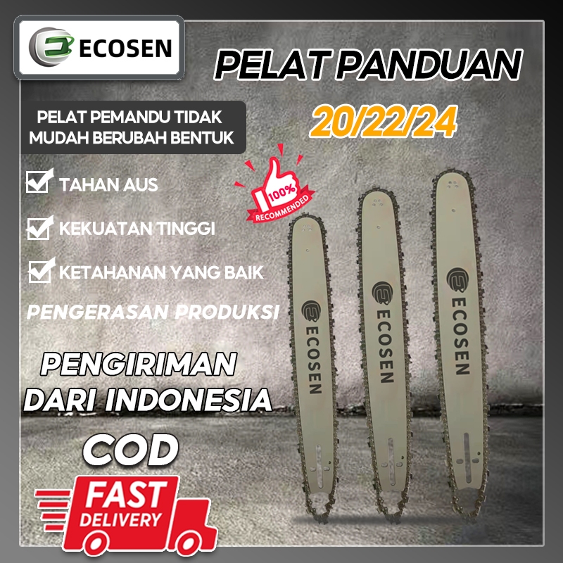 ECOSEN Rantai Chainsaw 20 22 24 Inch Guide Bar Chainsaw Blade Chainsaw Chain 325 Berlaku Untuk STIHL